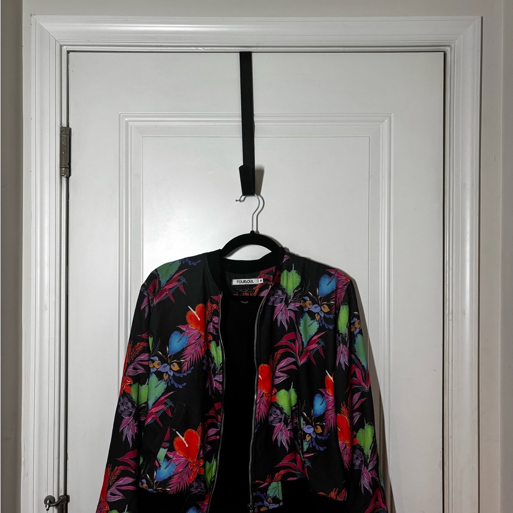 Vibrant Floral Bomber Jacket